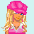 Pixel art contact sheet showing three frames of a pink-themed animated icon featuring a blonde character in various poses with text reading "Barbie ain't got nothing on ME!!!" against light blue background.