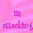 Pink pixelated text 'its attacking' on a pink striped background with white speckles, displayed in a of four identical