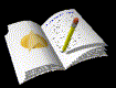 Animated contact sheet of a 3x3 grid showing sequential frames of an open notebook with a pencil, displaying motion blur and page-turning effects across sampled frames.