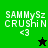 Green and black pixelated icon with text 'SAMMYsz CRUSHiN <3' and a star symbol changing from black to green.