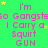 Green background with repeated pink text 'I'm so Gangsta I Carry a Squirt GUN' and yellow stars, no visible animation changes.