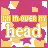 Pixelated icon with pink and yellow background displaying 'I'M IN OVER MY HEAD' text in bold yellow letters.