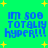 Green background with yellow stars and blue text reading 'im sooo totally hyper!!!' in four identical quadrants.