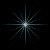 starburst-shaped light effects with varying colors and sizes on a black background, each emitting radiating lines