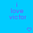 Blue background with purple text 'i love victor' repeated in a pattern, featuring pixelated heart and arrow symbols