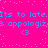 A static digital image with bright pink background, blue text repeating 'Its to late Its to late', '2 apologiz2 apologiz', and '<3' symbols, with scattered white pixel dots.