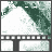 Animated contact sheet of a 48x48 pixel icon showing text transitions from 'LETS GET THESE' to 'TEEN HEARTS BEATING' with 'FASTER' appearing later, all over a green and white abstract background.