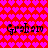 Red background with repeating pink heart pattern and black text reading 'Graham Graham' in two