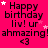 A static image with a bright pink background displaying repeated text and star symbols.