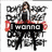 six pixelated images showing a woman with long brown hair in various poses and backgrounds, with overlaid text fragments