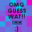 Pixelated text and emoticon on a blue-purple-pink background with visible pixelation artifacts