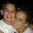 Two people in a close embrace on the left, with pink pixelated text reading "If I could I would lay Forever .. In His arms <3vinny<3" on a dark green background.