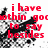 Animated icon with red text over black-and-white splatter background; text changes from "i have nothin good to say besides" to "hehe <3 u no ur jealou" with "B*TCH" visible in one frame.