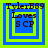 Four -aligned display a pixelated icon with layered blue and green squares, text reading "TylerB89 Loves SCP" in dark brown font