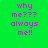 Green background with pink pixelated text 'why me??? always me!!' and yellow rectangular overlays shifting positions across frames.
