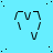 identical pixelated heart shapes on a light blue background with scattered black dots