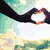 Six distinct heart-shaped hand gestures displayed in a , each with unique backgrounds and color schemes