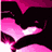 A four- of pixelated images: top-left pink and black abstract shapes, top-right blue NY logo on gray background, bottom-left colorful gradient with white dots, bottom-right empty gray
