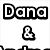 Black and white pixelated icon with 'Dano' text at top, ampersand symbol below center on white background.