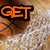 A basketball-themed buddy icon with orange text elements on a wooden court background, featuring a basketball hoop net and a basketball partially visible behind text.