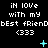 Pixelated text reads "iH lOVe with my bEst frienDbEst frienDbEst frienD <333" on black background, with cyan plus and star symbols animating in sequence.