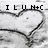 Static pixelated image with black text "I L U M+C" above a white heart outline on gray background.