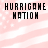 Pixelated text 'HURRIGONE HOTION' on a pink and white striped background with scattered white dots.