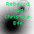 Green text reading "Rebecca and Christine Bff" over a grayscale abstract background with shifting circular patterns.
