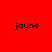 Four identical pixelated text displays of 'joyne' arranged in a on red, white, and pink backgrounds