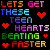 Pixelated text and red heart symbols on a black background, with multicolored letters forming phrases.