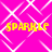 A bright pink background with white geometric lines and four yellow 'SPARKLE' texts arranged in a pattern