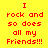 Red pixelated text on a yellow background with a pink gradient overlay in the lower-left quadrant.