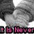 A grayscale image of two hands clasped in a handshake, with pink text overlays reading "It Is Never," "Easy," and "Letting Go" across different frames.