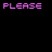 Pixelated pink text and cursive script on black background with gray transparency area, part of an animated contact sheet frame sequence.
