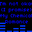 Blue pixelated text on black background repeats 'I'm not okay (I promise) My Chemical Romance' with horizontal bar patterns below.