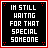 Two side-by-side pixelated text-based images with black backgrounds, red borders, and white text; the right image has two red rectangular highlights over specific words.