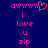 Pixelated text and heart symbol on dark blue background with pink and orange elements.