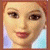 A 50x50 pixel buddy icon featuring a blonde doll's face on the left and green text reading "Original Icons .com" on a dark background to the right.