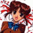 A pixelated anime-style character with brown hair and a blue bow tie on the left, next to black background text reading "Anime IM" and "com" on the right.