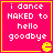 Four identical pink square with yellow borders display white pixelated text and a yellow Pac-Man symbol at the bottom right of each