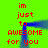 A bright green background with red pixelated text reading "im just to AWESOME for you" arranged in a , connected by blue curved lines forming an arch