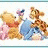 A pixelated animation of Winnie the Pooh and Tigger characters in blue pants, with 'friends' text below them on a light background.