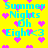 Yellow background with cyan text "Summer Nights Oh Eight <3" and pink pixel hearts scattered throughout, animated heart positions shift across frames.