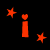Red text and stars on black background with four pixelated faces below, one gray rectangle in bottom right.