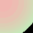 Animated icon with gradient background transitioning from pink to green, displaying evolving text and small black shapes.