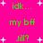Bright pink background with white plus signs and green text reading 'idk...', 'my bff', and 'jill?' in a pattern