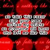 Pixelated text in white block letters on a red background with blurred red circular shapes and faint red script text.