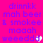 Pixelated text on bright pink background with purple lettering and animated heart symbols replacing the final 'd' in "weeeddd".