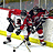 Pixelated hockey scene with players on ice, yellow background text reading "Little Landis ROCKS!!!!!" and "Upper Moreland Bears Are The BEST!!!".