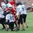 Pixelated image of a group on a grassy field with yellow text reading "Steve always Has my back." on black